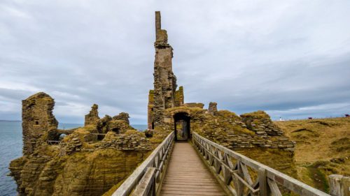 Castle Sinclair Gornigoe in Scotland